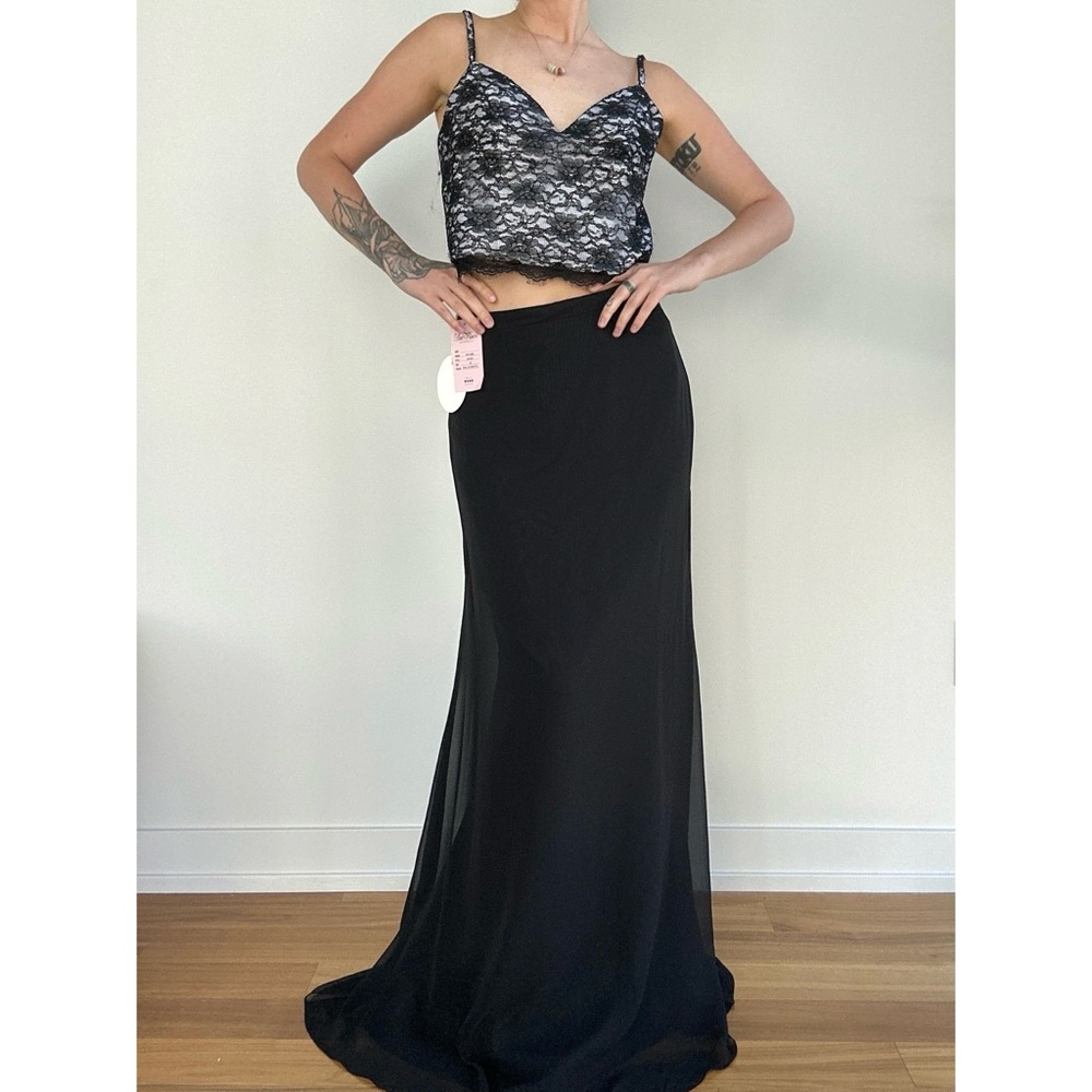 Lace Two Piece Gown
